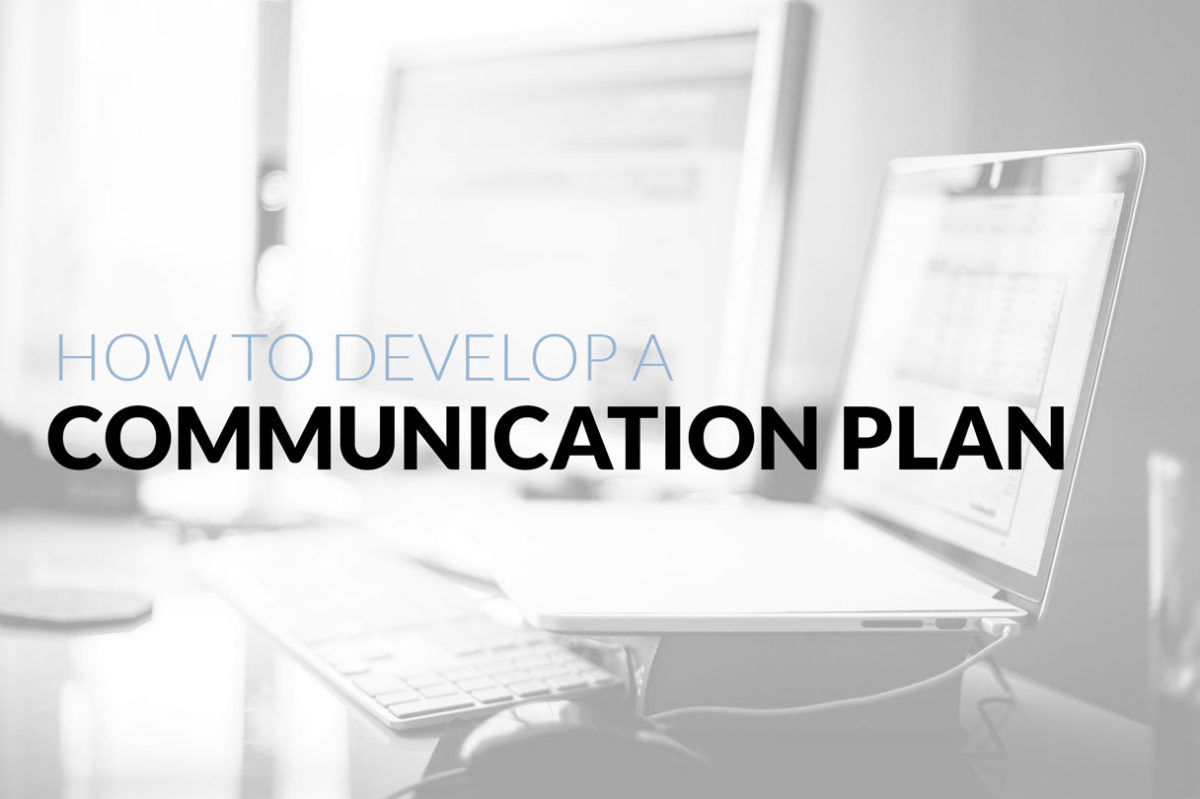 how to develop a communication plan