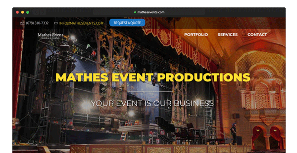 Mathes Event Productions Homepage