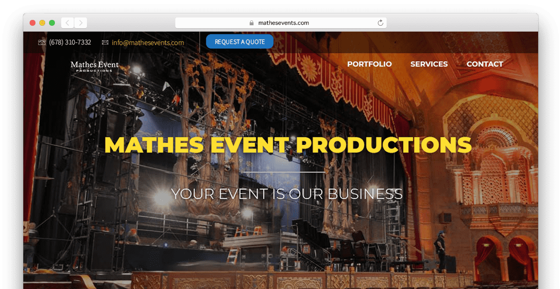 Event Company Website