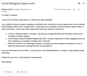 guest blog pitch email example