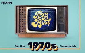 Tube TV with Break Message. Text reads: The Best 1970s Commercials
