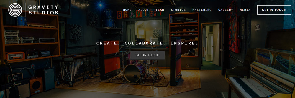Gravity Studios Website Example